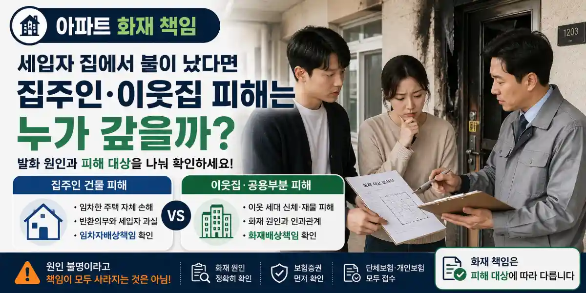 임차인 과실 화재 배상책임