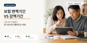 보험 면책기간 감액기간 차이와 보장개시일을 확인하는 보험 서류 대표이미지